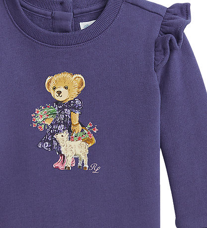 Polo Ralph Lauren Sweatshirt - Purple w. Soft Toy