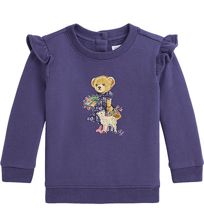 Polo Ralph Lauren Sweatshirt - Purple w. Soft Toy
