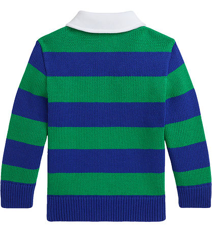 Polo Ralph Lauren Blússa - Prjónað - Grænt/Blá-röndótt