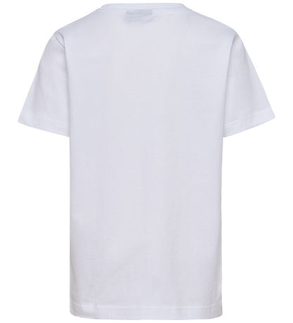Hummel Stuttermabolur - hmlPrint - Bright White