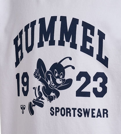 Hummel Stuttermabolur - hmlPrint - Bright White