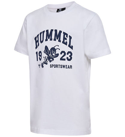 Hummel Stuttermabolur - hmlPrint - Bright White