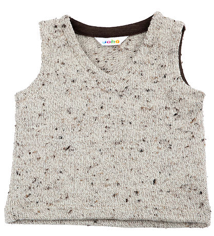 Joha Väst - Stickad - Ull - Beige