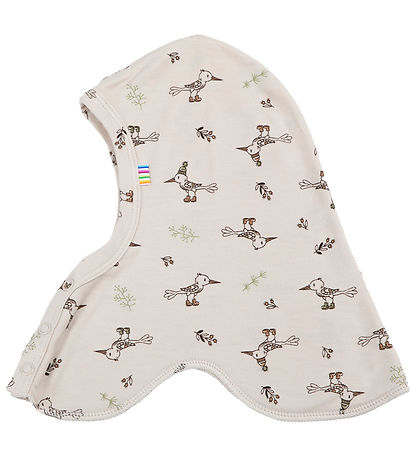 Joha Balaclava - Bamboo - 2-layer - Beige w. Birds