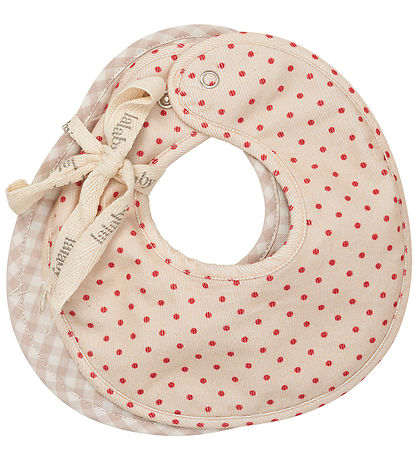Lalaby Babylätzchen - 2er-Pack - Bibi - Rot Dot