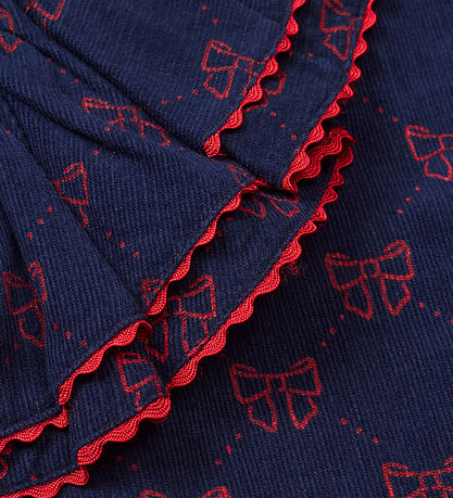 Flöss Kleid - Luna - Navy/Ruby Bögen