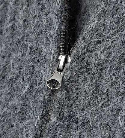 LMTD Cardigan - Knitted - NlfNulo - Polyester/Wool - Dark Grey M