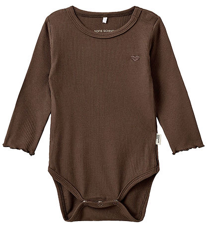 Sofie Schnoor Bodysuit L/æ - Rib - Chocolate Brown