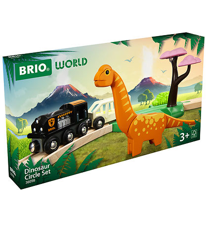 BRIO World Lestarbraut - Cirkelsæt Dinosaur - 12 Partar - 36098