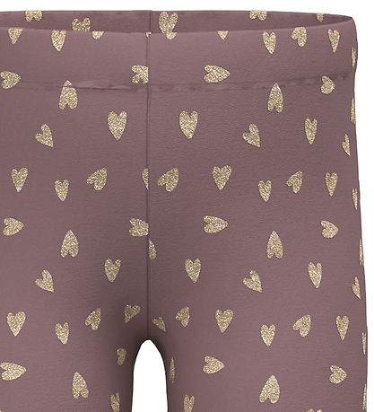 Name It Leggings - NmfTavina - Grape Shake/Glitter
