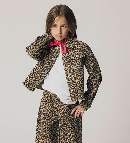 Name It Jacket - NkfOlivia - Silver Mink/Leopard