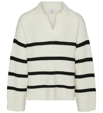 Vero Moda Girl Blouse - Knitted - VmLuna - Birch/Black