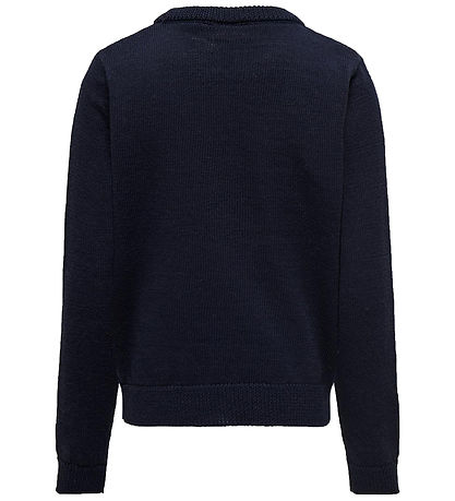 Kids Only Bluse - Strick - KogXmas Happy - Night Sky/Chili-Pfeff