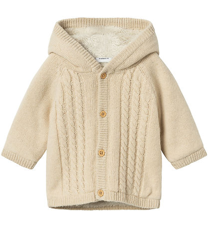 Name It Cardigan - Knitted - NbnOsuit - Summer Sand