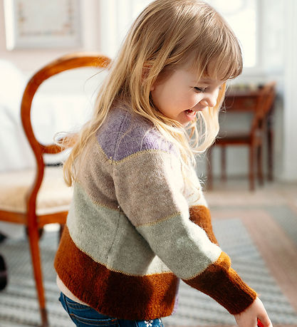 Hust and Claire Cardigan - Prjónað - Charlotte - Dark Plum M. In