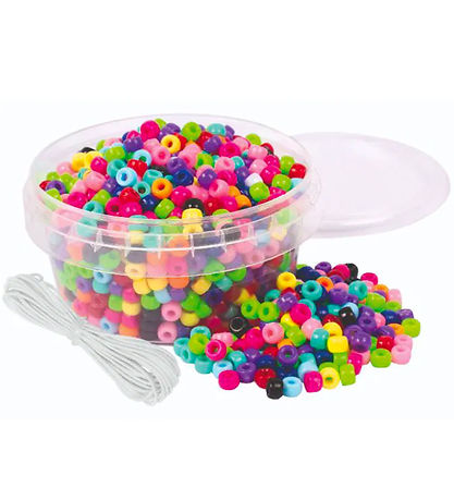 Playbox Perlur - Litlar plastperlur - 850 Stk.