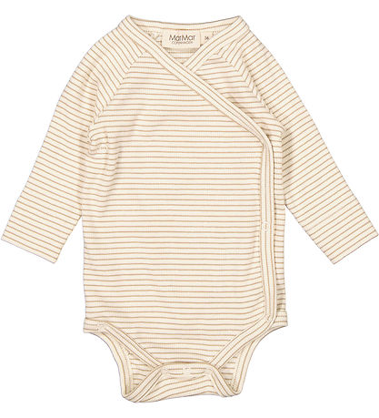 MarMar Bodysuit L/æ - Rib - Modal - Belito - Sandstone Stripe