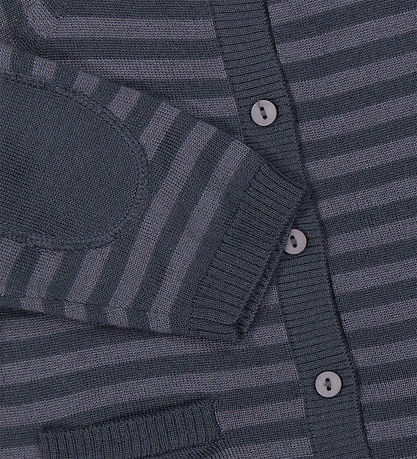 MarMar Cardigan - Wool - Taki - Deep Lake Stripe