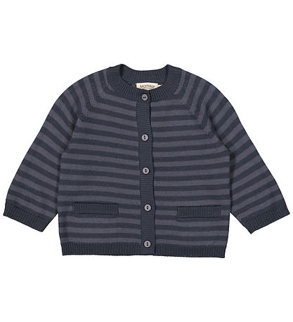 MarMar Cardigan - Wool - Taki - Deep Lake Stripe
