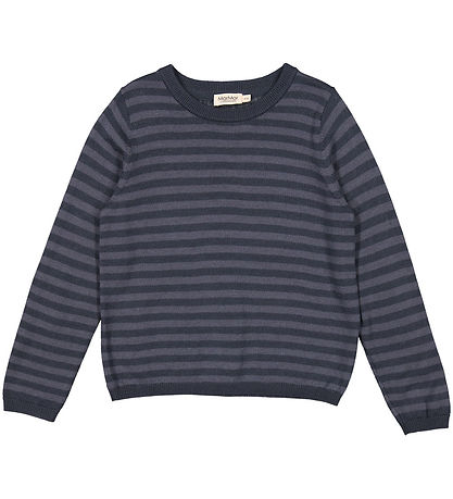MarMar Blouse - Wool - Tano - Deep Lake Stripe