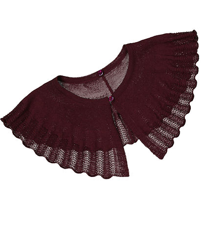 MarMar Blouse - Wool - Thulla - Deep Mulberry w. Collar