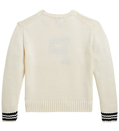 Polo Ralph Lauren Blouse - Knitted - White w. Black
