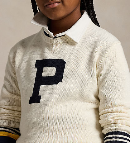 Polo Ralph Lauren Blouse - Knitted - White w. Black