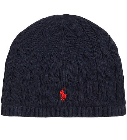 Polo Ralph Lauren Beanie w. Fleece - Knitted - Navy