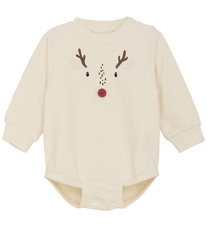 Minymo Bodysuit L/æ - Sweat - Eggnog