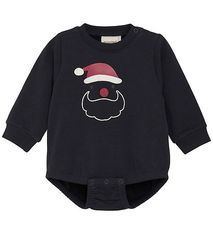 Minymo Bodysuit L/æ - Sweat - Dark Navy
