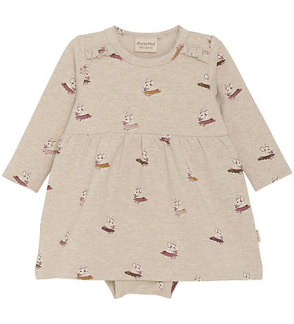 Minymo Samfella m. pilsi l/e - Sviti - Beige Melange