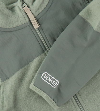 Voksi Cardigan - Wolle - Mattgrün