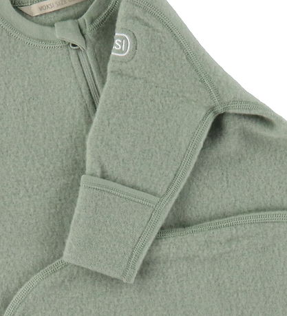 Voksi Schlafsack m. Ärmel - Wolle - Mattgrün