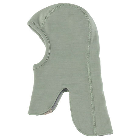 Voksi Balaclava - Wool - 2-layer - Reversible - Dusty Green/Grey