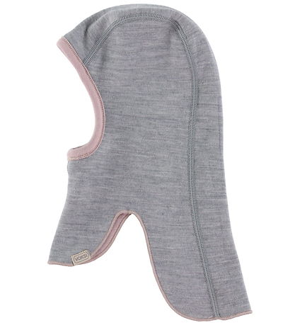 Voksi Balaclava - Wool - 2-layer - Reversible - Soft Grape/Greym