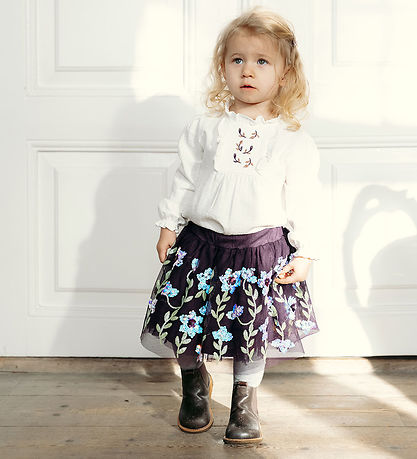 Hust and Claire Skirt - Ninna - Dark Plum w. Sequins