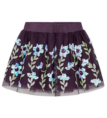 Hust and Claire Skirt - Ninna - Dark Plum w. Sequins