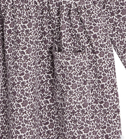 Hust and Claire Jurk - Wafel - Dilay - Grijs Lila m. Bloemen