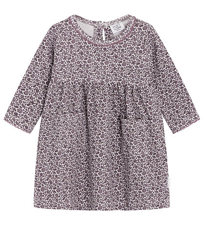 Hust and Claire Jurk - Wafel - Dilay - Grijs Lila m. Bloemen