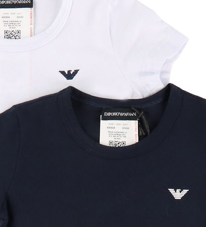 Emporio Armani T-shirts - 2er-Pack - Weiß/Navy