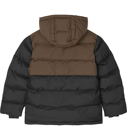 Mads Nørgaard Puffer Jacket - Recycle Junino - Black/Demitasse