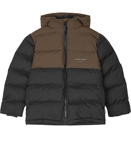 Mads Nørgaard Puffer Jacket - Recycle Junino - Black/Demitasse