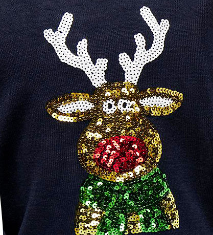 Kids Only Knitted - KogXmas - Night Sky/Sequin Reindeer