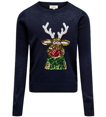 Kids Only Knitted - KogXmas - Night Sky/Sequin Reindeer