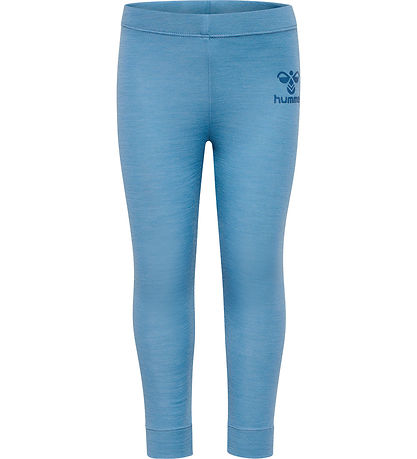Hummel Leggings - Wool - HmlWolly - Blue Shadow