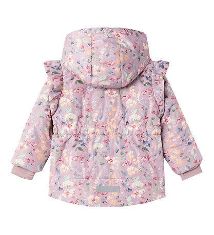 Name It Puffer Jacket - NmfMountains05 - Mauve Shadows/Flower