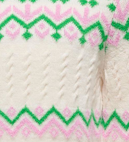 Kids Only Blouse - Knitted - CookAnnabelle - Cloud Dancer/Bonbon