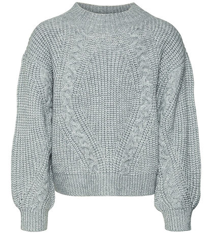 Vero Moda Girl Blouse - Knitted - VmVarna - Light Grey Melange