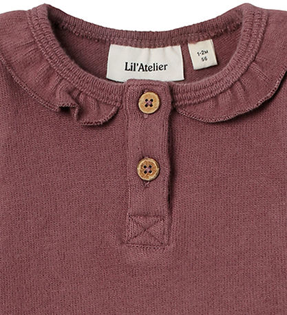 Lil' Atelier Bodysuit - L/æ - NbfThoro - Rose Brown
