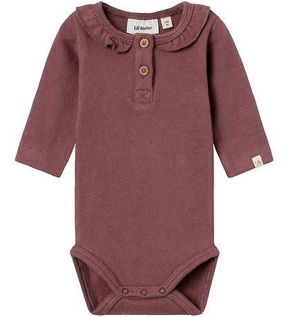 Lil' Atelier Bodysuit - L/æ - NbfThoro - Rose Brown